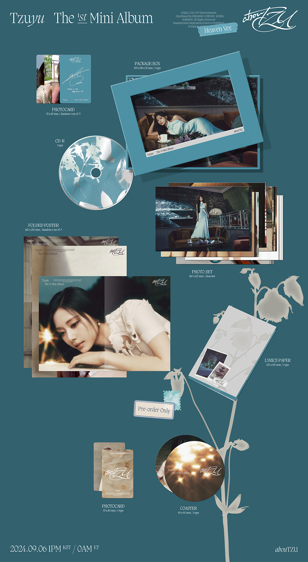TWICE ツウィ aboutzu トレカ kakao tzuyu TWICE TZUYU - abouTZU (HEAVEN Ver,)